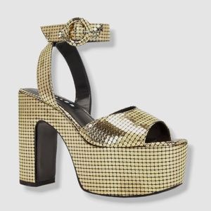 Simon Miller Rink Metallic Tile Platform Sandals